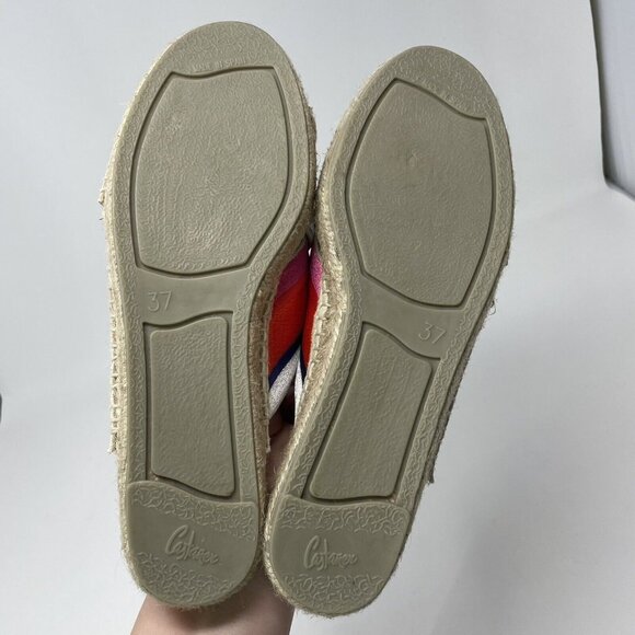 Diane Von Furstenberg x Castaner Paos Espadrille Sandals Womens 37 US 6.5 Stripe - Picture 9 of 12